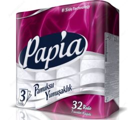 Трехслойная туалетная бумага Papia  32 шт