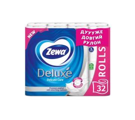 ტუალეტის ქაღალდი Zewa Deluxe 3ფენა 32ც თეთრი