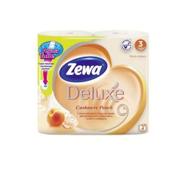 ტუალეტის ქაღალდი Zewa Deluxe 4ც ატამი