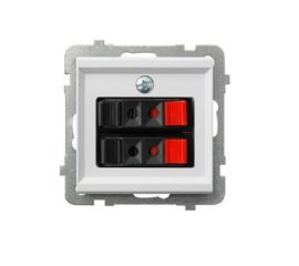 Socket OSPEL 2 71x71x40 for speakers without frame white