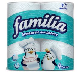 Полотенца кухонные бумажные Familia 4 шт
