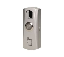 Illuminated ORNO button for door with electric strike aluminum