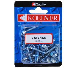 Self-drilling screw for thin plates with press washer Koelner 50 pcs 4,2x25 mm B-WFS-4225 shiny