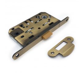 Silent mortise lock Soller 600WC-AB bronze without key for latch