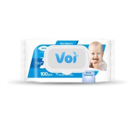 ხელსახოცი სველი Voi Multi Vitamine 100 ც