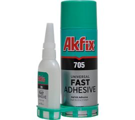 წებო აქტივატორით Akfix 705 GA0655 125 გ + 500 მლ