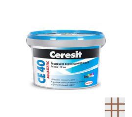 Затирка Ceresit Aquastatic CE 40 2 кг светло-коричневая
