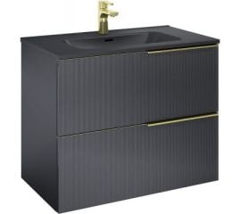 Мебель для ванной Elita  ''SOHO 80'' Black Matt (черный матовый,подвесной)