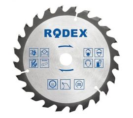 Saw blade for wood Rodex RTS36125 36T 125 mm