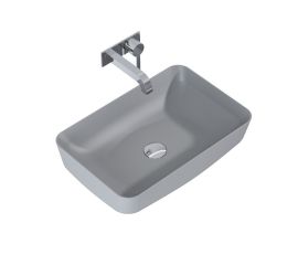Countertop washbasin Elita Nomia 50x39 anthracite matt