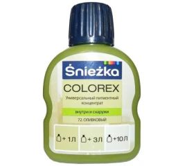 უნივერსალური პიგმენტი-კონცენტრატი Sniezka Colorex 100 მლ ზეთისხილის ფერი N72