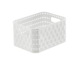 Storage basket Rotho 2L COUNTRY A6 white