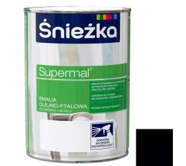Эмаль масляно-фталевая Sniezka Supermal 2.5 л глянцевая черная
