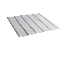Corrugated board trapezium 114x200 cm 2.28 m² silver