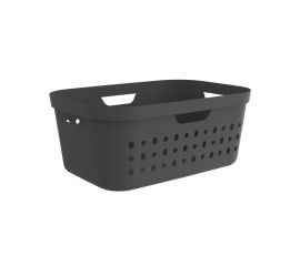 Linen basket Rotho Jona 39l black