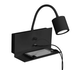 Cветильник спотовый Luminex Demia USB Charger 1433 1xGU10 8W черный