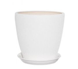 Flower Pot Ceramical Grace N1 White Silk