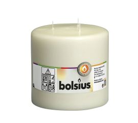 Свеча большой Bolsius 150/150 кремовый
