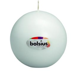 Свеча шарик Bolsius 70 мм белый