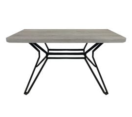 Rectangular table with iron legs Sofia MR-1480S 140x80 cm