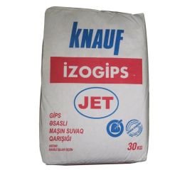 ბათქაში თაბაშირის ფუძეზე Knauf Izogips Jet 30 კგ