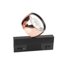 Светильник трека New Light магнитный LED 12W 3000K 48V розовый черный GD2020 12W