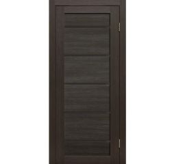 Door block ZPC PVC LA STELLA 206 oak mocha 36x700x2150 mm black glass