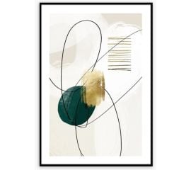 Picture in frame Styler Green Shape I AB110 50X70 cm