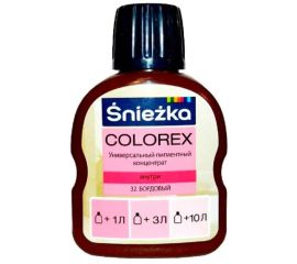 უნივერსალური პიგმენტი-კონცენტრატი Sniezka Colorex 100 მლ ბორდოსფერი N32