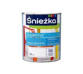 Эмаль аркиловая Sniezka Supermal A500 белая матовая 0.4 л