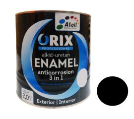 Эмаль-экспресс ORIX HAMMER 3 в 1 (антикоррозионная)черный 0,7 кг