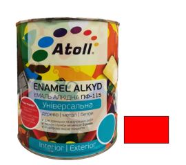 Enamel alkyd Universal ATOLL ПФ-115  red 0.8 Kg