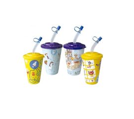 Plastic cup with straw TITIZ AP-9127 1893 400ml
