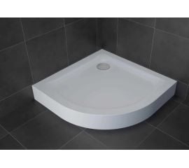 Shower tray New Trendy Mild Stone White B-0517 90X90X11.5 cm oval +S-0041