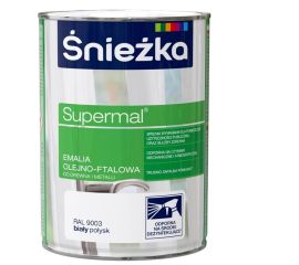 ემალი ზეთოვან-ფთალური Sniezka Supermal 2.5 ლ პრიალა თეთრი