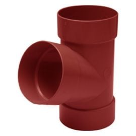 Tee pipe RainWay 75 mm 67° red