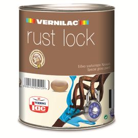 ანტიკოროზიული საღებავი Vernilac Rust lock 0.75 ლ შავი