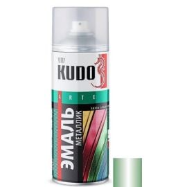 Эмаль универсальная металлик Kudo KU-1054 зеленая 520 мл