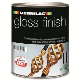 საღებავი ზეთის Vernilac Gloss Finish 0.75 ლ შავი