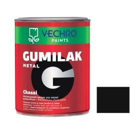 საღებავი ანტიკოროზიული Vechro Gumilak metal chassi შავი პრიალა 750 მლ