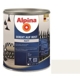 ემალი ანტიკოროზიული Alpina Direkt Auf Rost Matt თეთრი 0.75 ლ