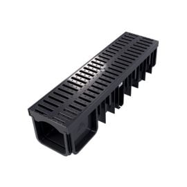 Drainage tray Devorex XDRAIN C250 130/90 black with polyamide lattice 0.5 m