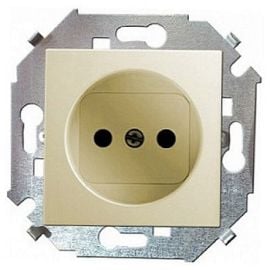 Power socket mechanism with curtains Simon 1591444-031 1 sectional beige