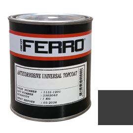 ლითონის ანტიკოროზიული საღებავი Ferro 3:1 მქრქალი შავი 1 კგ
