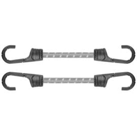 Rubber cord with hooks Bradas BCH2-08040GY-B 0.8x40 cm 2 pcs