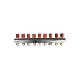 Manifold with valve ECA 9-Red