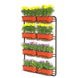 Pendant for flowers Metallurgica Buzzi Splendida for Wall with self-watering box 70x15xh100 cm