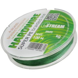 Шнур плетеный 4-прядный G.Stream HARDWIRE 100 м 0.14 мм зеленый