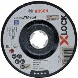 დისკი საჭრელი Bosch X-LOCK Expert for Metal 125x6x22.23 mm