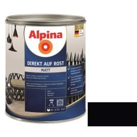 Enamel anti-corrosion Alpina Direkt Auf Rost Matt black 0.75 l